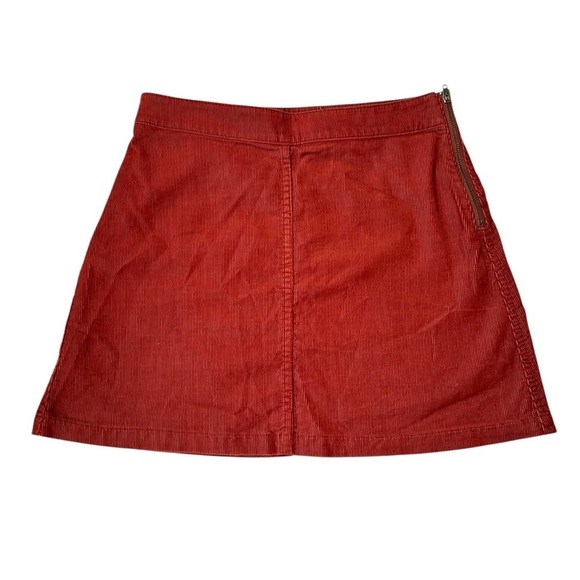 Aritzia Wilfred Free Corduroy Dark Red Women's Skirt with Zipper - Picture 1 of 1